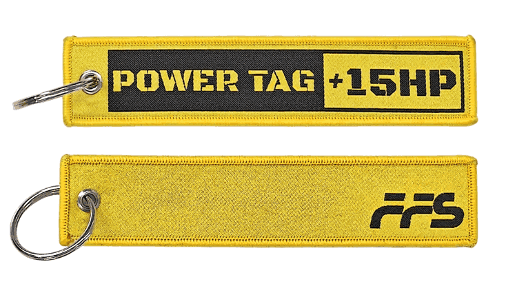 Yellow jet tag keychains